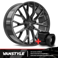 FOR VAUXHALL VIVARO 2014-19 WOLFRACE MUNICH GTR 20" BLACK RATED WHEELS & TYRES