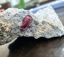 Rare Red Beryl Crystal In