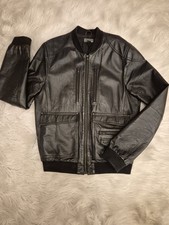 Mens Black H&M Genuine Leather