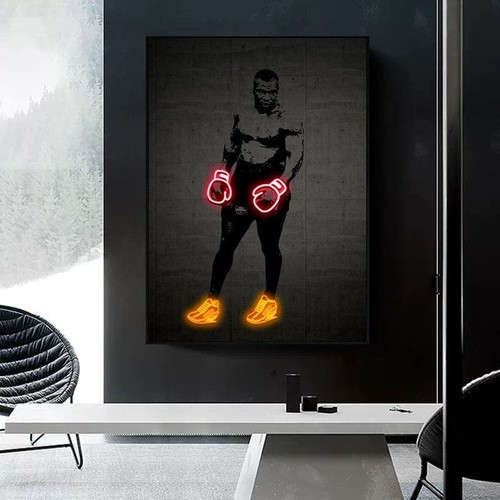 Poster mike tyson neon - poster, boxing