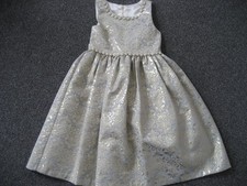 COUTURE PRINCESS 7 YRS GIRLS CREAM & GOLD DRESS - GOOD CONDITION - RRP £40