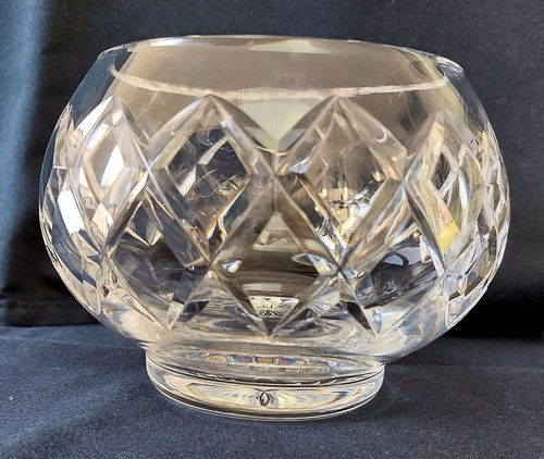 Lead crystal cut glass rose - cut,