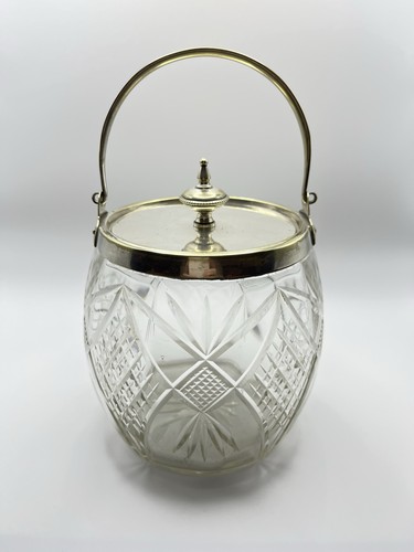 Antique crystal glass biscuit - glass,