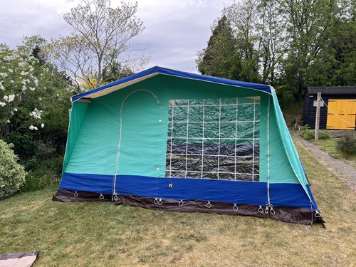 Vintage canvas frame tent - frame,