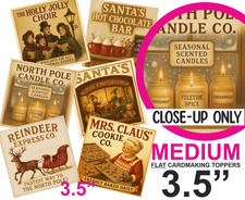 Vintage Xmas Card Toppers