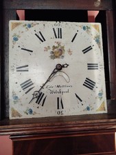 Edward Matthews Antique Mahogany Longcase Grandfather Clock