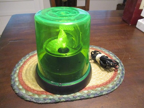 Electric rotating green beacon - rotating,