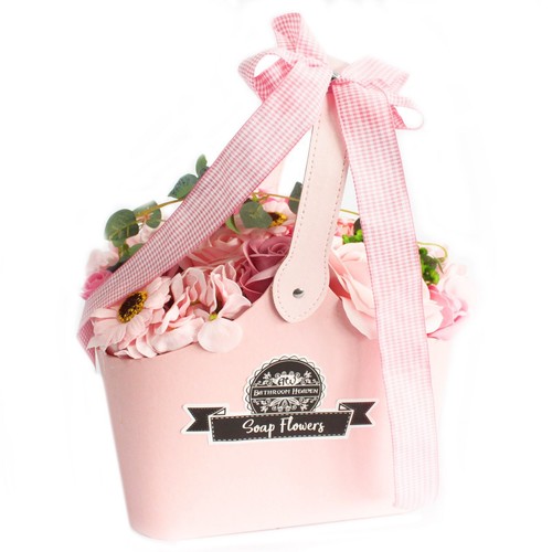 Basket soap flower - bouquet,