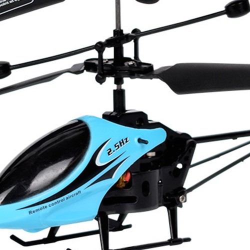 Blue helicopter drop - blue,