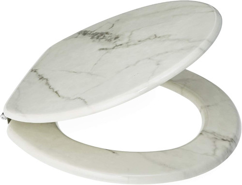 Wooden toilet seat with - wooden,