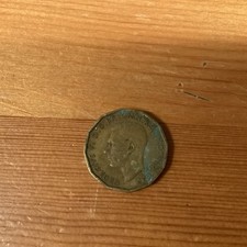 1942 Great Britain Three Pence Coin, King George VI Era