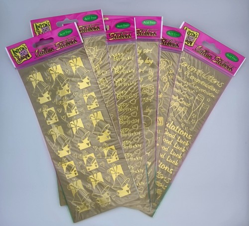 Anitas gold outline stickers - anitas,