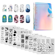 10 Pieces Nail Stamping Plates