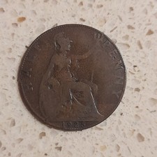 1925 Half Penny George V Coin See Photographs 