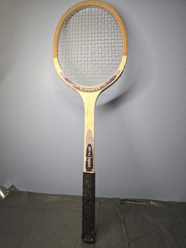 Five vintage slazenger wooden - five,