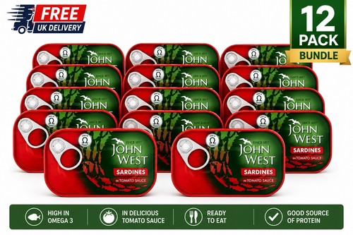 John west sardines tomato - west,