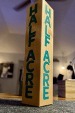Half Acre Brewery Wooden Tap Handle 8” 