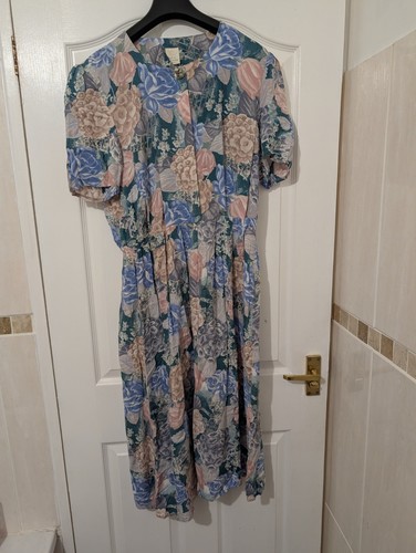 Vintage 80s 90s - floral, dress