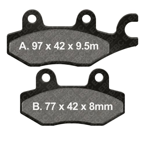 Pair ebc pads - ebc, fa165/2tt