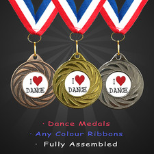 I Love Dance Award Medals with