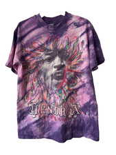 HANES Jimi Hendrix vintage single stitch cotton tie dye t-shirt M Made In USA