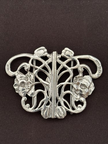 Art nouveau silver nurses - art, belt
