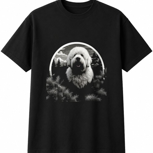 Old english sheepdog mens - old,