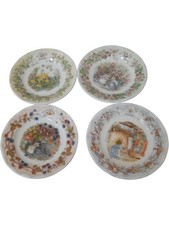 Miniature Collector Plates Royal Doulton Brambly Hedge Seasons Decorative Set