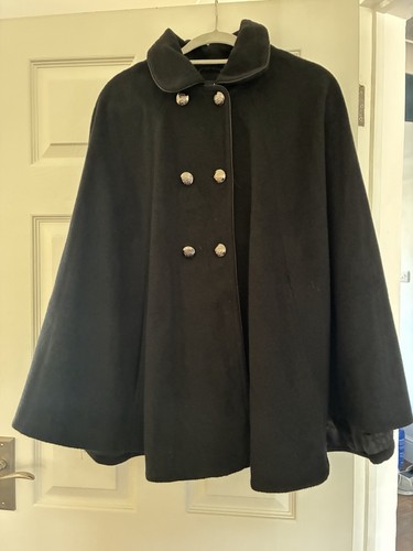 Wallis black wool blend - black,