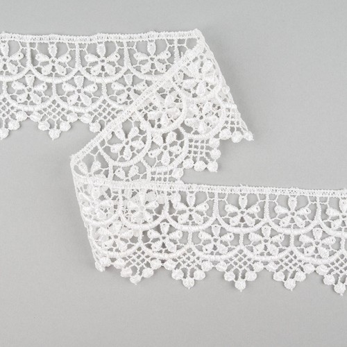 White guipure lace - lace, trim