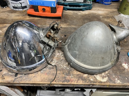 Pair lucas p100l head lamps - pair,