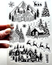 Clear Stamps WINTER HOUSES