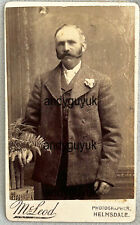 CDV HELMSDALE RARE McLEOD GENTLEMAN MOUSTACHE ANTIQUE PHOTO HIGHLAND SCOTLAND