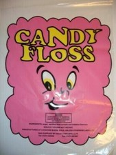100 Candy Floss Bags PINK FACE