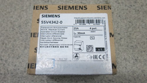 Siemens 5sv4342 rcd pole - siemens, 4-pole