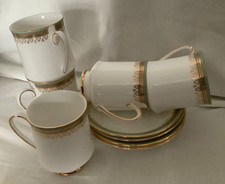 Parragon bone china coffee cups Mixed replacement items V Good condition 