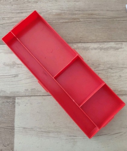 Meccano red plastic - plastic, storage