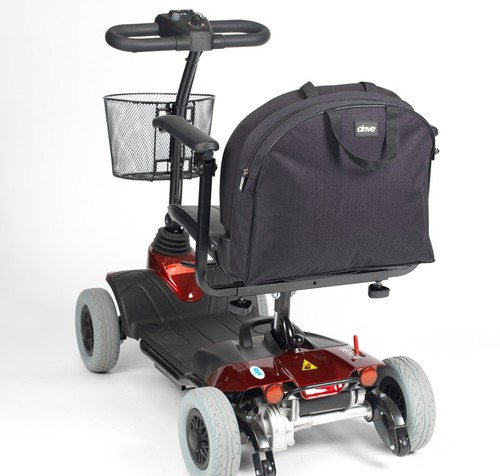 Mobility scooter bag - bag, backrest