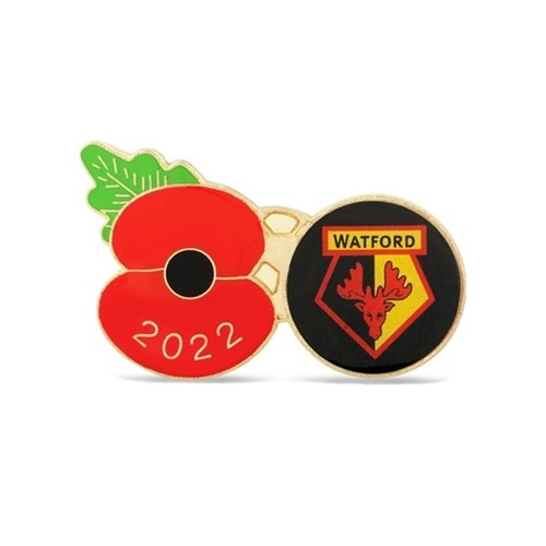 Watford 2022 poppy badge - fc,