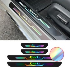 4x Car Accessories Anti Scratch Door Sill Protect Strip Laser Stickers Sports