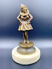 Art Deco Bronze Sculpture Statue "Liitle Clown" after Demetre Chiparus 1886-1947
