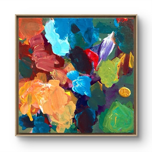 Danverrs abstract gold - gold, blob