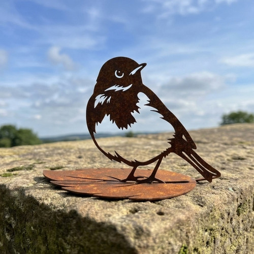 Metal robin bird - metal,