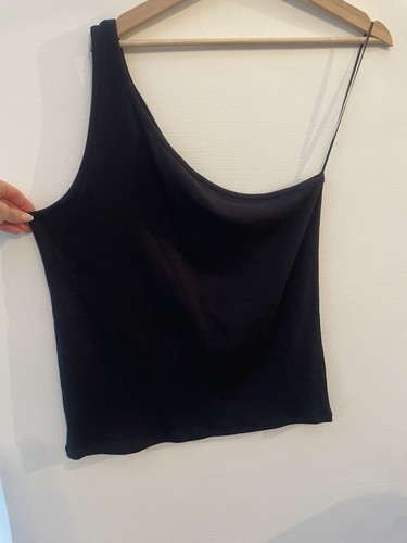 Ladies rib black one - black, shoulder