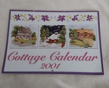 Cottage Calendar 2001 With Six Cottage Scene Cross Stitch Patterns