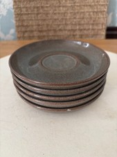 Denby Greystone Saucers x 4
