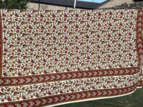 Indian hand block printed - block, bed