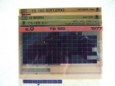 4 GENUINE SUZUKI TS 185 PARTS CATALOGUE MICROFICHES.CLASSIC MOTORCYCLE/TRIALS.