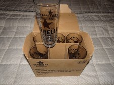 6 X Estrella Damm PINT Glasses Brand New Box Of Half A Dozen Glass.