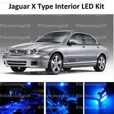BLUE PREMIUM JAGUAR X TYPE 2001-2009 ICE FULL LED INTERIOR UPGRADE KIT